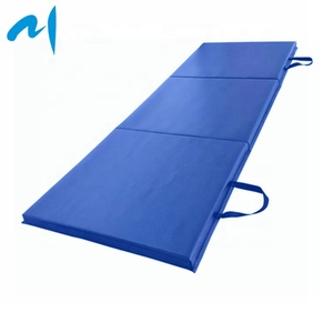 Tri-fold <span class=keywords><strong>2</strong></span> "dày màu xanh nhào lộn Thể dục dụng cụ tập thể dục Thảm gấp phòng tập thể dục <span class=keywords><strong>mat</strong></span> để sử dụng nhà - Product Image 2