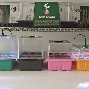24 Cell <b>Seedling</b> <b>Trays</b> Coconut Fiber Starter Blocks Hydroponic Growing Nursery Pots Garden Propagation - Product Image 6