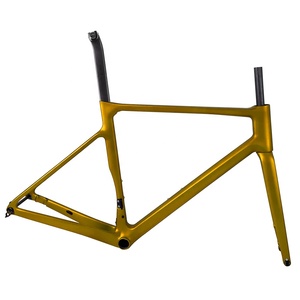 <span class=keywords><strong>Cadre</strong></span> <span class=keywords><strong>de</strong></span> vélo <span class=keywords><strong>de</strong></span> route Airwolf avec frein à disque à montage plat Cyclocross Carbon Bicycles Frame Custom Paint 38C Tire Climbing Carbon Road Bike Frame - Product Image 4