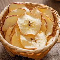 Gedroogde appelchips, natuurlijke gedroogde appelchips, zoete gedroogde fruitsnack, groothandel, voedselveilig, FD gedroogde appelblokjes, aanbieding
