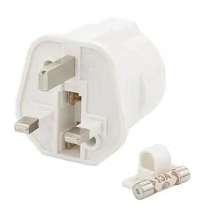 Adaptador de tomada 13A 250V EU Plug para o Reino Unido Adaptador de soquete do conversor adaptador de carregamento móvel