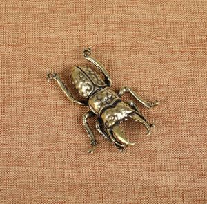 Massivkupfer-Käfer-Ornamente, Messing-Insekten-Simulation, Hirschkäfer-Bronze-Statue - Product Image 4