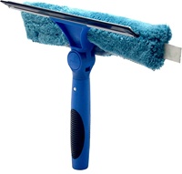 Raclette pivotante et épurateur de vitres en microfibre, raclette de vitres et nettoyeur de vitres, Kit de lavage de vitres léger