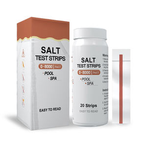 Bandelettes de test de <span class=keywords><strong>sel</strong></span> à usage domestique et hôtelier pour spa/bain à remous et conteneur Accessoires de bandelettes d'<span class=keywords><strong>analyse</strong></span> de <span class=keywords><strong>sel</strong></span> d'eau - Product Image 1