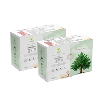 Emballage pliable personnalisé d'usine pour boîte de serviettes hygiéniques Boîte d'emballage pliable de soins personnels d'impression OEM en gros d'usine