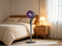 Ventilateur de circulation d'air pour grille de 255mm, 32 vitesses, moteur sans balais DC, ventilateur silencieux pour chambre à coucher, bureau, ventilation intérieure