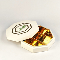 Boîte octogonale mate en bois MDF de luxe Offre Spéciale conception personnalisée pour la date et l'emballage de chocolat