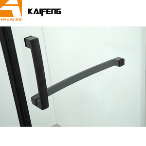 Hiện đại Matte Đen Phòng tắm kính tắm Màn hình 8mm Tempered Kính tắm phân vùng Swing cửa KF-2308C - Product Image 5