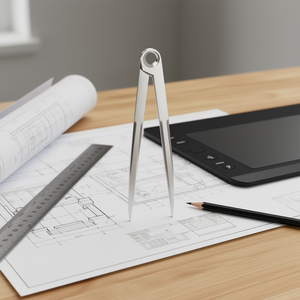 Compás Divisor de Acabado Brillante Fervous, Hecho en Italia, para Dibujo Técnico y Herramientas de Medición - Product Image 3