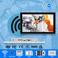 Monitor de montaje en pared de PC de panel táctil todo en uno industrial personalizado con accesorio de computadora industrial