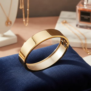 Braccialetti a cerniera placcato oro Extra larosio accessori moda con finitura oro Premium - Product Image 3