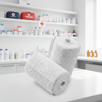 Pop Medical Gypsona Plaid Plâtre de Paris Bandage avec Types de pansements adhésifs en tissu polymère élastique