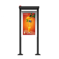 Al Aire Libre Pantalla de tablón de anuncios inteligente instalación fija señalización Digital gigante Lcd Schermo carteleras digitales
