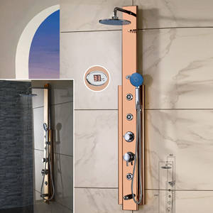 BALISI Mezclador de ducha de baño de buena calidad LED Lluvia <span class=keywords><strong>Panel</strong></span> de ducha LED frío y caliente - Product Image 6