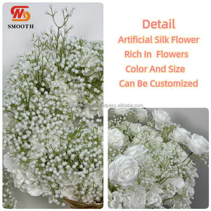 พวงดอกยิปโซฟิลลาประดิษฐ์เนียนสวยเป็นธรรมชาติสำหรับตกแต่งงานแต่งงาน วันวาเลนไทน์ และงานอีเว้นท์ต่างๆ - Product Image 2