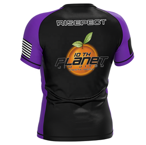 Chemise de compression pour hommes Protection <span class=keywords><strong>UV</strong></span> 4 voies Extensible Respirant Rash Guard pour BJJ MMA Grappling Gym Training - Product Image 3