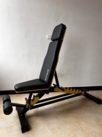 Banc de musculation pliable de qualité commerciale pour haltères et barres, banc de presse 1100LBS, banc d'entraînement pour la maison, équipement de fitness, presse pectorale