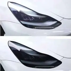 TPU Headlight Film Protection Photochromic Clear Black 0.3*15 Meters Car Lamp Film