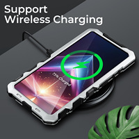 Casing HP Samsung S23 Ultra S24 Ultra dengan Buckle Metal, Kickstand Metal Tersembunyi, Bingkai Aluminium, Film PET Anti-Shock, Full Cover
