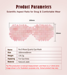 Nuevo Lanzamiento, Venta al por Mayor, Mascarilla para Ojos de Cuarzo Rosa Natural Puro, Anti-Hinchazón y Ojeras - Product Image 3