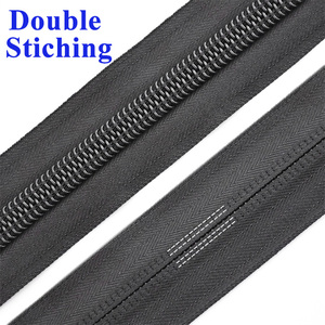 Fermeture éclair en nylon personnalisée avec <span class=keywords><strong>curseur</strong></span>, fermeture éclair en nylon 3 5 7 10 pour sacs à bagages, chaussures, breloques, ruban de fermeture éclair 5 en nylon - Product Image 4