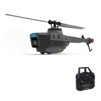 C128 Hélicoptère à hélice unique à quatre canaux sans aileron Mini drone à caméra aérienne Black Bee