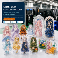 Support d'anime en acrylique avec effet dôme époxy 3D, base ronde stable, fabrication directe usine, petites séries disponibles, OEM & ODM, plaque en mica