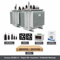 Tinda S11 11kV 3 Faz Yağlı Tip Dağıtım Trafosu 50kVA - 2500kVA Bakır Sargılı CRGO Çekirdekli IEC 60076 Güç Şebekesi için