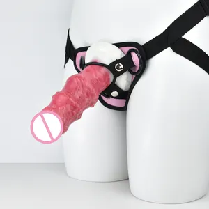 Новый модный секс-игрушечный Пояс Ремни на одежде фаллоимитатор сексуальный пенис для женщин взрослая Женская Вагина мастурбатор массаж киски