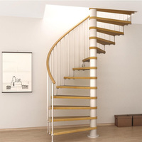 Escalier en spirale métallique sur mesure, fourni par l'usine, pour applications intérieures modernes