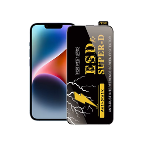 Chống tĩnh siêu D Tempered Glass ESD Glass điện thoại di động bảo vệ màn hình cho iPhone 16 Pro Max 17 không khí 12 Mini - Product Image 6