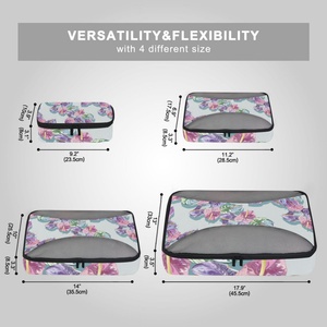 Hawaiian Customized 6pcs Travel Compression Packing <b>Cubes</b> Set Mesh Clothes Organizer Packing <b>Cubes</b> for Luggage - Product Image 6