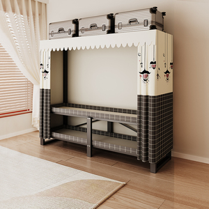 <span class=keywords><strong>Armadio</strong></span> Moderno Pieghevole con Telaio in Metallo, Ante Scorrevoli, Design Durevole, Grande Capacità di Stoccaggio, Facile Montaggio, Ideale per Affitti - Product Image 3