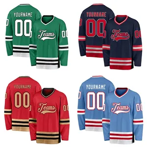 Jersey de Hockey sobre Hielo con Logotipo Personalizado al por Mayor, Equipo de Hockey Múltiple, Traje de Hielo, Chaqueta Larga, Camisetas de Hockey del Equipo de <span class=keywords><strong>Italia</strong></span> - Product Image 2