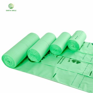 150bags/box 10L Non Plastic 100% Recyclable <strong>Bin</strong> <strong>Bags</strong> <strong>Biodegradable</strong> Compostable Kitchen Waste <strong>Bags</strong> Roll - Product Image 3