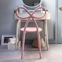 Chaise de négociation pour la maison, la chambre, la salle à manger, le balcon, table basse, chaise à nœud papillon, tabouret d'art du thé, en PU, moderne et minimaliste