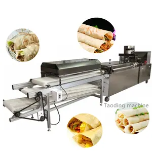 Máquina de fabricación de tortillas fácil de usar, máquina automática de pan pita, línea de productos de pan pita