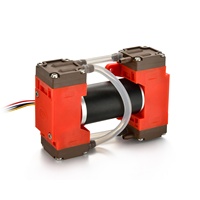 Pompe à vide à micro-diaphragme à moteur CC sans balais Fluidsmart AD5KEEDB12SSD 12V à quatre têtes en EPDM pour usage automobile
