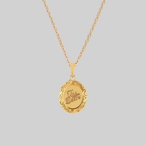 Collar con Medallón de Acero Inoxidable con Promesa de Amor Eterno de Inspire Jewelry, para Unisex, Ajustable - Product Image 1