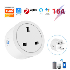 Smart Wi-Fi Enabled <b>Plug</b> <b>With</b> 1 Outlet 230V 13A Plastic Minimalist Design IP20 For Home Automation Wall <b>Switches</b> - Product Image 2