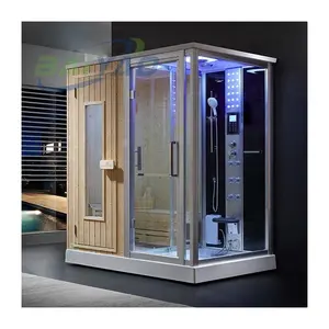 Foshan Sauna Manufacturer Personal Sauna Steam Shower Combine Cabinet Sauna Hammam Combo