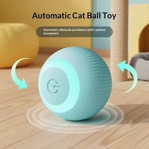 Duurzame slimme rollende elektrische kattenbal, milieuvriendelijke kauw- en plagerijspelletje voor zelfvermaak, stofvrij, magische huisdierbenodigdheden - Product Image 3