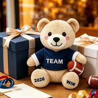 Ours en peluche personnalisé pour mascotte d'équipe de rugby, souvenir pour fans de matchs sportifs, affichage pour clubs, acheteurs en gros