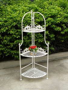 Decoración del hogar 3-nivel <span class=keywords><strong>vertical</strong></span> jardín planta de almacenaje de la esquina de grandes macetas soportes de estante - Product Image 4