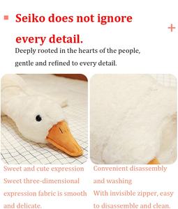 Мягкая игрушка-гусь из ПП-хлопка, 160 см, плюшевая кукла-уточка, большая, для малышей, комфортная подушка - Product Image 5