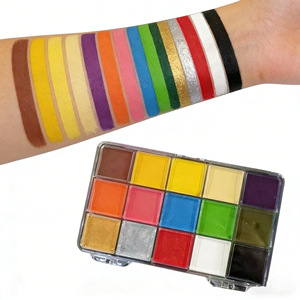 สีเพ้นท์หน้าแบบน้ำมัน ดีไซน์ใหม่ สำหรับงานปาร์ตี้ฮาโลวีน เหมาะสำหรับศิลปิน งานแฟนซี เด็กและผู้ใหญ่ - Product Image 2