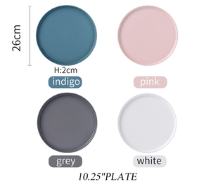 FENN Offre Spéciale 10 "Mat Glaze Dinning Charger <span class=keywords><strong>Assiettes</strong></span> Assiette <span class=keywords><strong>en</strong></span> céramique blanche unie pour mariage - Product Image 4