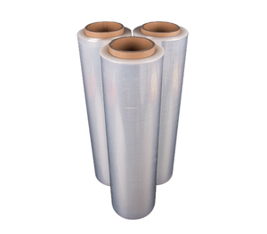 Film étirable transparent en PE de haute qualité pour l'emballage des bagages à l'aéroport, certifié ISO, résistant aux perforations, en rouleau - Product Image 1