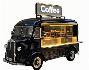 Citroen Retro Mobile Coffee <span class=keywords><strong>Van</strong></span> <span class=keywords><strong>Équipement</strong></span> de cuisine complet pour les événements Restauration pour les collations Restauration Matériau en aluminium durable - Product Image 1