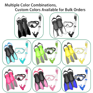 कारखाने की आपूर्ति 1 मास्क के साथ 180 पैनोरमिक व्यू स्नॉर्कल मास्क, स्नॉर्कल मास्क एंटी-फॉग एंटी-लीक डाइविंग मास्क स्नॉर्केल फिविंग मास्क स्नॉर्कल फिंग्स सेट - Product Image 5